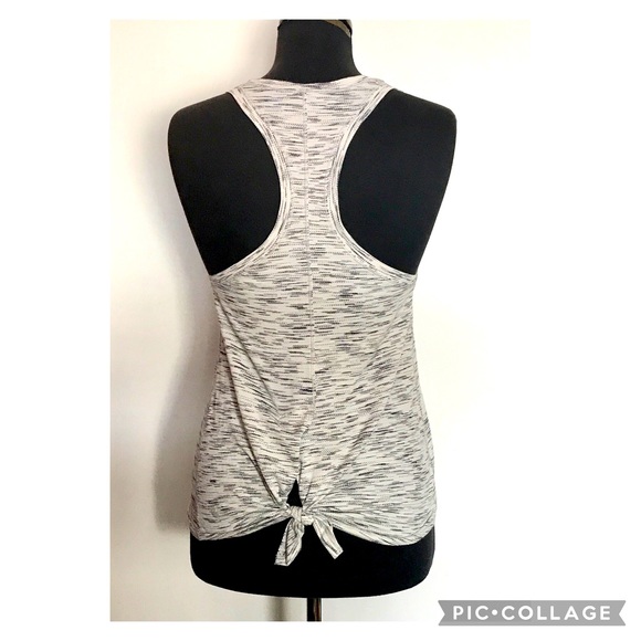 lululemon athletica Tops - Lululemon Heathered Racerback Tank Top White/Grey  Size M NWOT Women's Teens